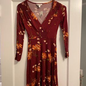 New Miss Selfridge Floral V-Neck Mini Dress Size 2